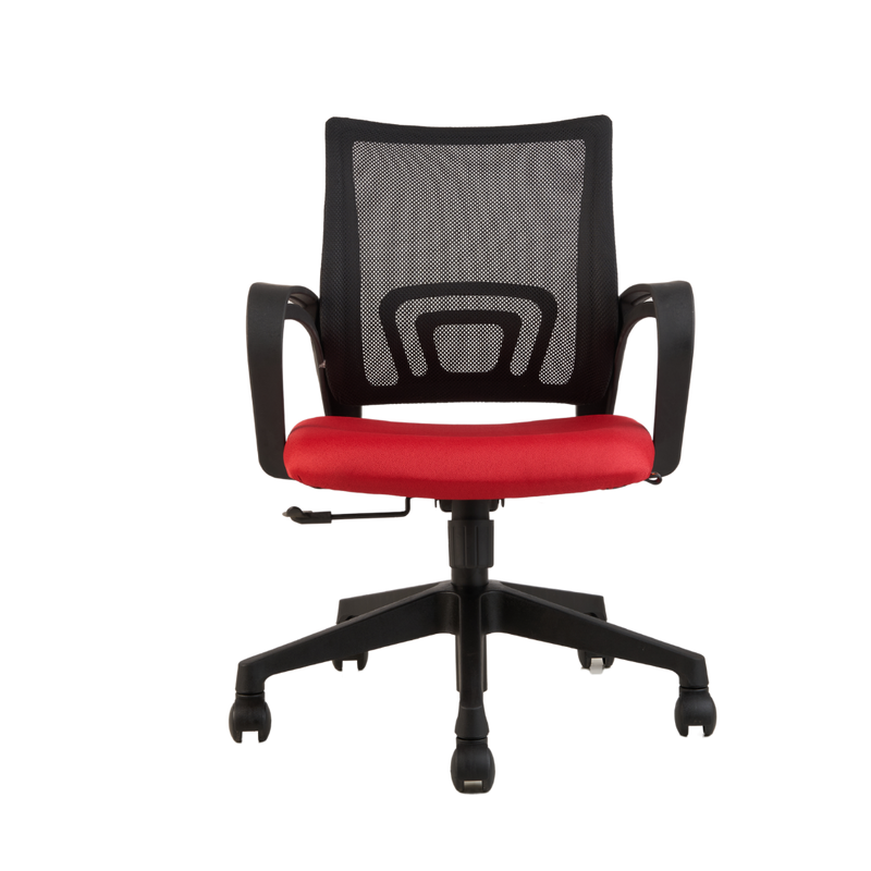 Pine Office Desk Chair with Lumbar Support